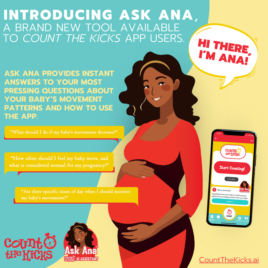 Ask Ana, an AI Assistant on the Count the Kicks app.