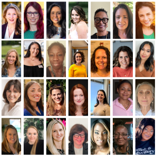 A grid of headshots of Count the Kicks Ambassadors.